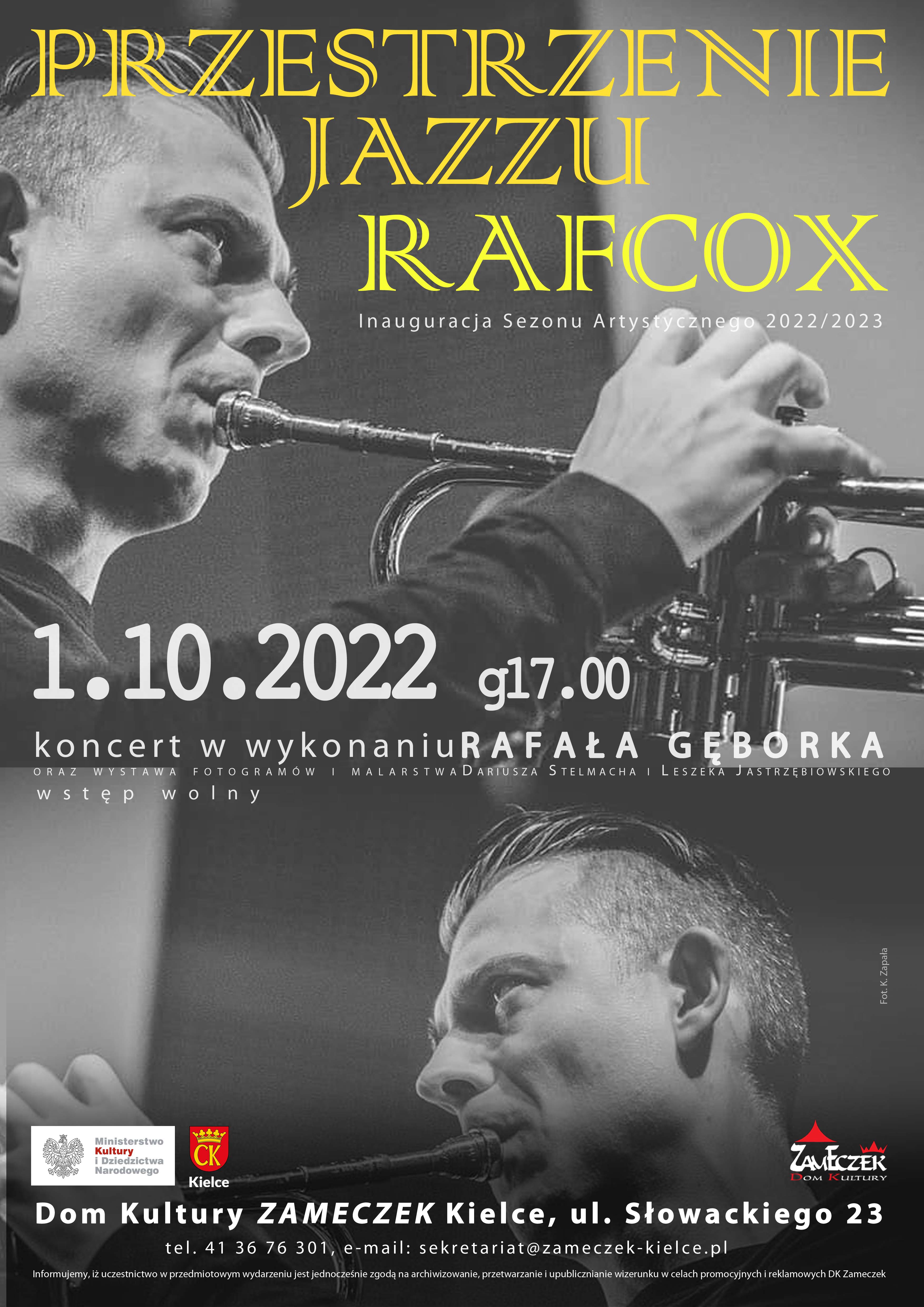 Plakat PRZESTRZENIE JAZZU Rafał Rafcox Gęborek 22 pion