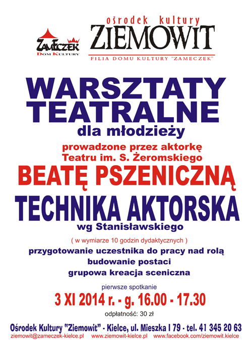 warsztaty teatralne 2014