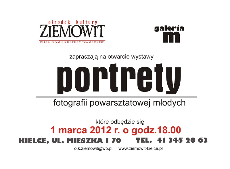 zaproszenie portrety